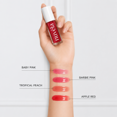 Nuvéla Lip Oil Elixir Dudak Yağı - Apple Red & Barbie Pink
