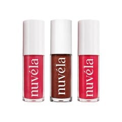 Nuvéla Lip Oil Elixir Dudak Yağı - Baby Pink & Barbie Pink & Tropical Beach